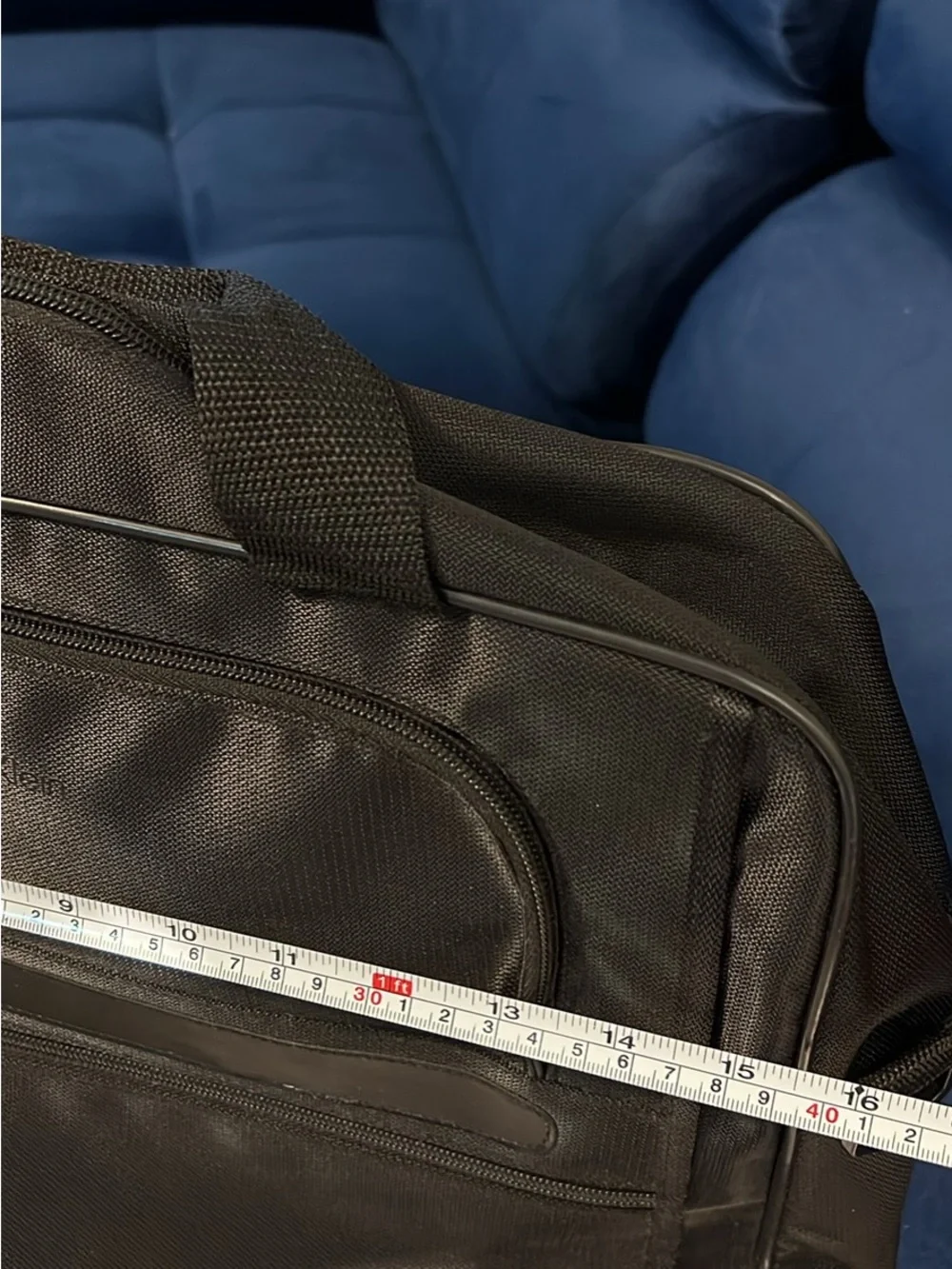 Calvin Klein Black Laptop Briefcase with Front Zip Pockets